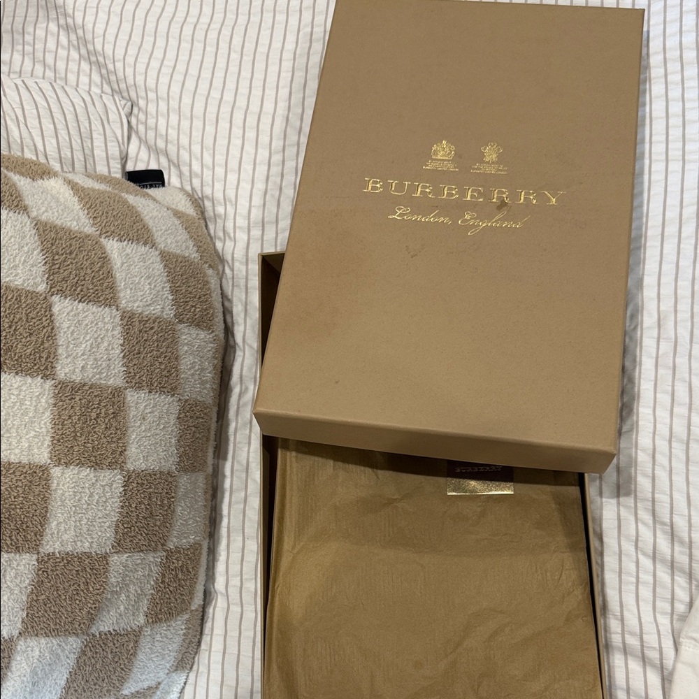 Burberry Brown Gift Box with Gold Accents